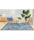 Nourison Garden Oasis Navy GOA01 6 ft. X 9 ft. Rectangle Rug