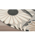 Nourison Aloha Beige ALH33 5 ft. 3 in. Round Rug