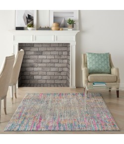 Nourison Passion - Psn09 Ivory Multicolor Area Rug 3 ft. 9 X 5 ft. 9 Rectangle