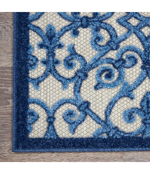 Nourison Aloha Runner Area Rug ALH21-Grey/Blue