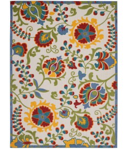 Nourison Aloha - Alh17 Ivory Multicolor Area Rug 7 ft. 10 X 10 ft. 6 Rectangle
