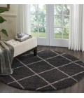 Nourison Brisbane Round Area Rug BRI03-Charcoal