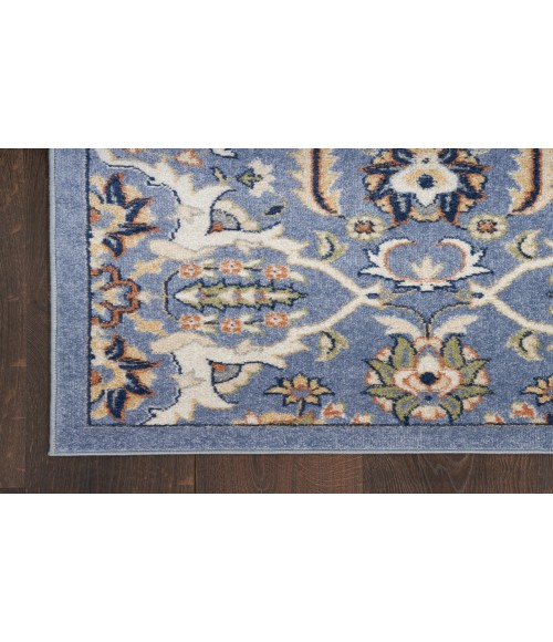 Nourison Allur Light Blue ALR03 4 ft. X 6 ft. Rectangle Rug