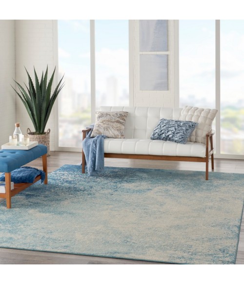 Nourison Passion Area Rug PSN10-Navy/Light Blue