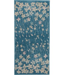 Nourison Tranquil(Traql) - Tra04 Turquoise Area Rug 2 ft. X 4 ft. Rectangle
