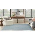 Nourison Washable Essentials Aqua WAE01 5 ft. 3 in. X 7 ft. 3 in. Rectangle Rug