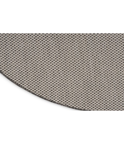 Nourison Courtyard Ivory/Charcoal COU01 5 ft. X 8 ft. Oval Rug