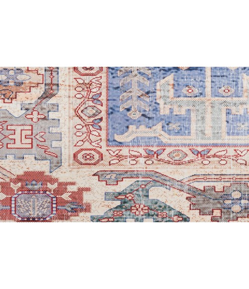 Nourison Vintage Home Blue VNH02 5 ft. X 7 ft. Rectangle Rug