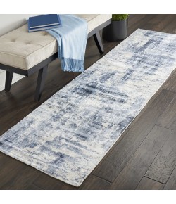 kathy ireland Home Ki37 Safari Dreams - Ki372 Blue Area Rug 2 ft. 3 X 8 ft. Rectangle