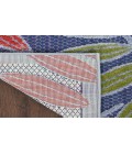 Nourison Aloha Navy Multicolor ALH18 5 ft. 3 in. X 7 ft. 5 in. Rectangle Rug