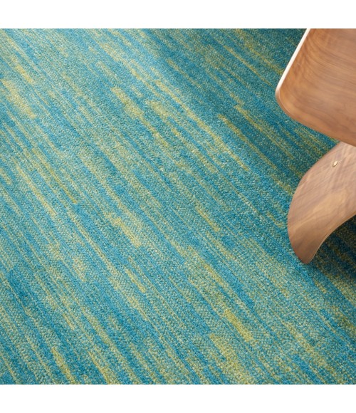 Nourison Essentials Blue Green Area Rug NRE01-Blue Green