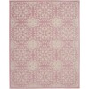 Nourison Jubilant - Jub06 Ivory Pink Area Rug 7 ft. 10 X 9 ft. 10 Rectangle