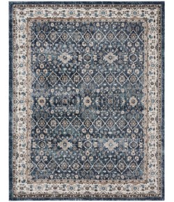 Nourison Ki100 American Manor - Amr01 Blue Ivory Area Rug 7 ft. 10 in. X 9 ft. 10 in. Rectangle