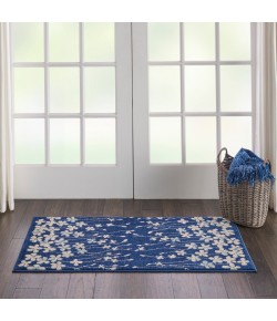 Nourison Tranquil(Traql) - Tra04 Navy Area Rug 2 ft. X 4 ft. Rectangle