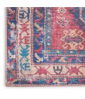Nicole Curtis Machine Washable Series 1 Area Rug Nicole Curtis Machine Washable Series 1 Area Rug SR105 Red/Navy 7' Runner