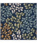 Nourison Caribbean Square Area Rug CRB01-Navy