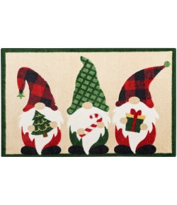 Nourison Accent Decor/Xmas Beige 170JP 2 ft. X 3 ft. Rectangle Rug