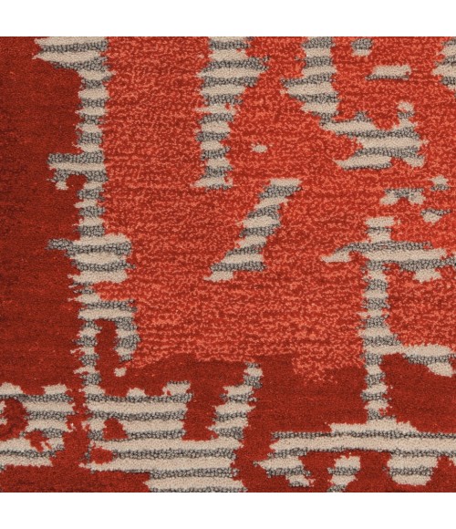 Nourison Symmetry Area Rug SMM02-Beige/Red