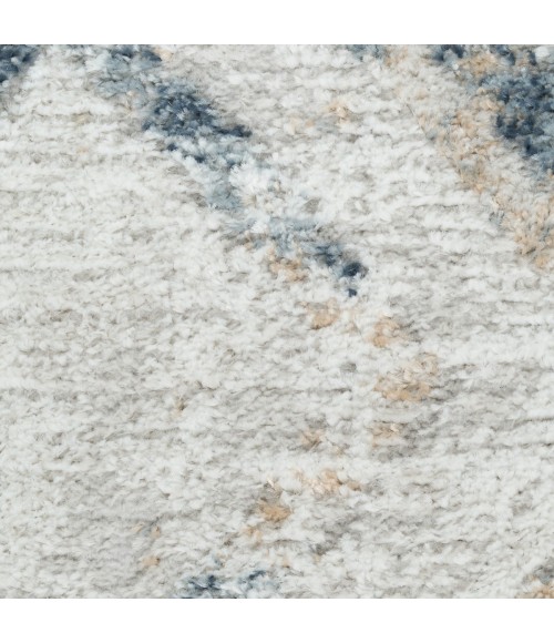 Nourison Dekor Grey Navy DEK05 2 ft. X 4 ft. Rect. Rug