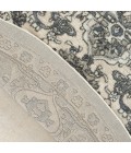 Nourison Quarry Ivory Blue QUA05 8 ft. X Round Rug