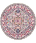 Nourison Passion Area Rug PSN20 Light Grey/Pink 5'3" x ROUND