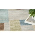 Nourison Astra Machine Washable Blue Green Multi ASW09 4 ft. X 6 ft. Rectangle Rug
