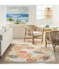 Waverly Wav01/Sun & Shade Area Rug SND92 Ivory/Multi 5'3" x 7'5"