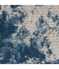 Rustic Textures Area Rug Nourison Rustic Textures Area Rug RUS16 Grey/Blue 7'10" Round