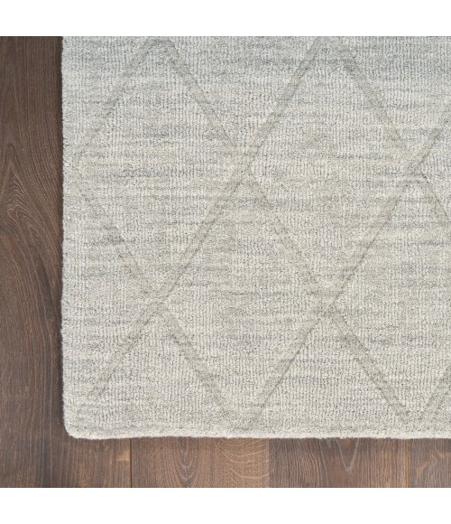 Nourison Wool Haven Grey WOH01 2 ft. X 6 ft. Rect. Rug