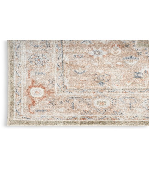 Nourison Astra Machine Washable Sage Multicolor ASW11 2 ft. X 6 ft. Rectangle Rug