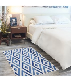 Nourison Whimsicle - Whs04 Ivory Blue Area Rug 3 ft. X 5 ft. Rectangle