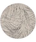 Rustic Textures Area Rug Nourison Rustic Textures Area Rug RUS17 Ivory/Grey 7'10" Round