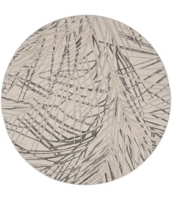 Nourison Rustic Textures - Rus17 Ivory Grey Area Rug 7 ft. 10 in. Round