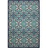 Nourison Home Aloha ALH14 Navy 5 ft. 3 in. X 7 ft. 5 in. Area Rug