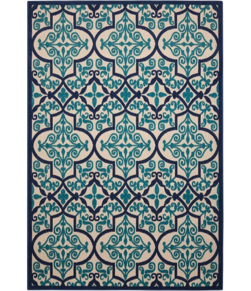 Nourison Aloha Area Rug ALH14 Navy 5'3" x 7'5"