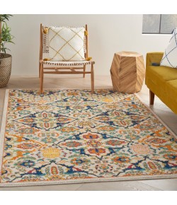 Nourison Allur - Alr03 Ivory Multicolor Area Rug 4 ft. X 6 ft. Rectangle