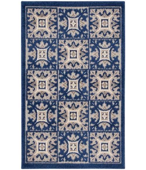 Nourison Aloha Blue ALH34 2 ft. 8 in. X 4 ft. Rectangle Rug