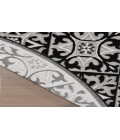 Nourison Aloha Black White ALH34 7’10” Round Rug