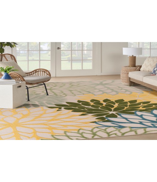 Nourison Aloha Green Multicolor Rug ALH05 10 ft. X 14 ft. Rectangle - Rugs Town Nourison Aloha Green Multicolor ALH05 10 ft. X 14 ft. Rectangle Rug