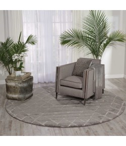 Nourison Twilight - Twi15 Grey Area Rug 8 ft. Round