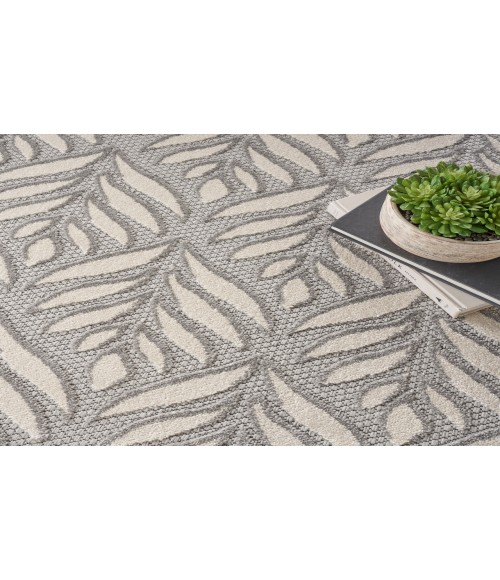 Nourison Aloha Grey ALH35 7’10” Round Rug