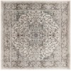 Nourison Quarry Ivory Grey QUA05 8 ft. X Square Rug