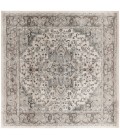 Nourison Quarry Ivory Grey QUA05 8 ft. X Square Rug