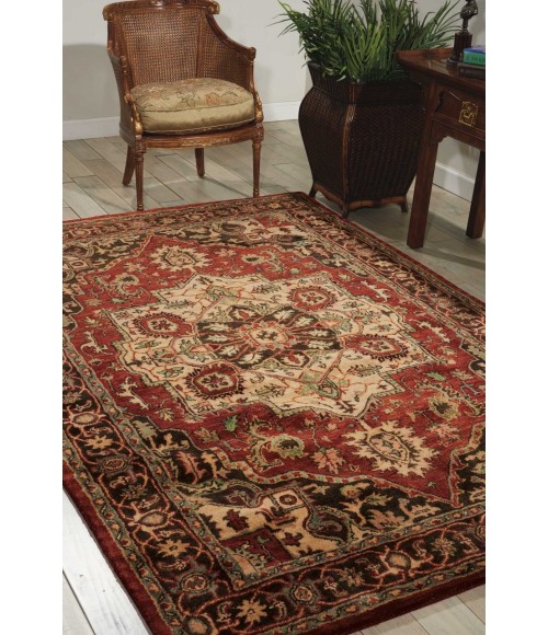 Nourison Jaipur Round Area Rug JA36-Red
