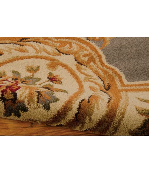 Nourison Paramount Round Area Rug PAR37-Grey/Blue