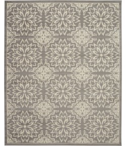 Nourison Jubilant - Jub06 Ivory Grey Area Rug 7 ft. X 10 ft. Rectangle