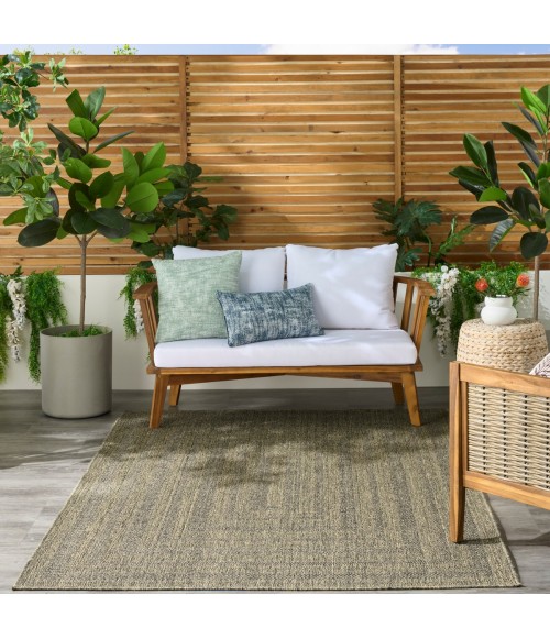 Nourison Tulum Olive TLM04 5 ft. 3 in. X 7 ft. Rect. Rug