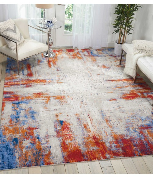 Nourison Tahoe Modern Area Rug TWI26-Ivory/Multicolor