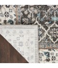 Kathy Ireland American Manor Area Rug AMR01 Grey/Ivory 2'2" x 7'6"