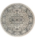 Nourison Quarry Ivory Blue QUA05 8 ft. X Round Rug